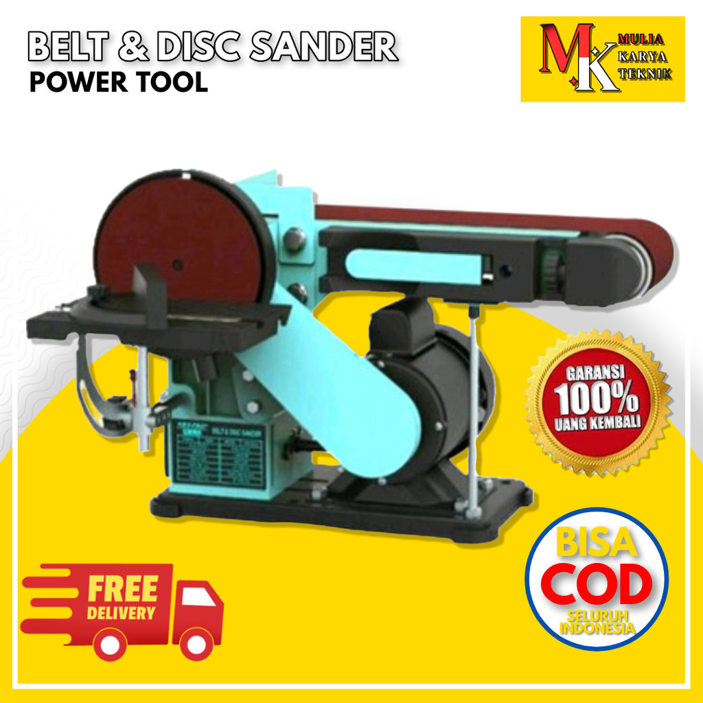 Nrt Pro Belt Disc Kaset Sander Alat Mesin Amplas Ampelas Kayu Listrik 2 In 1 DB 691Power Tool Tools 