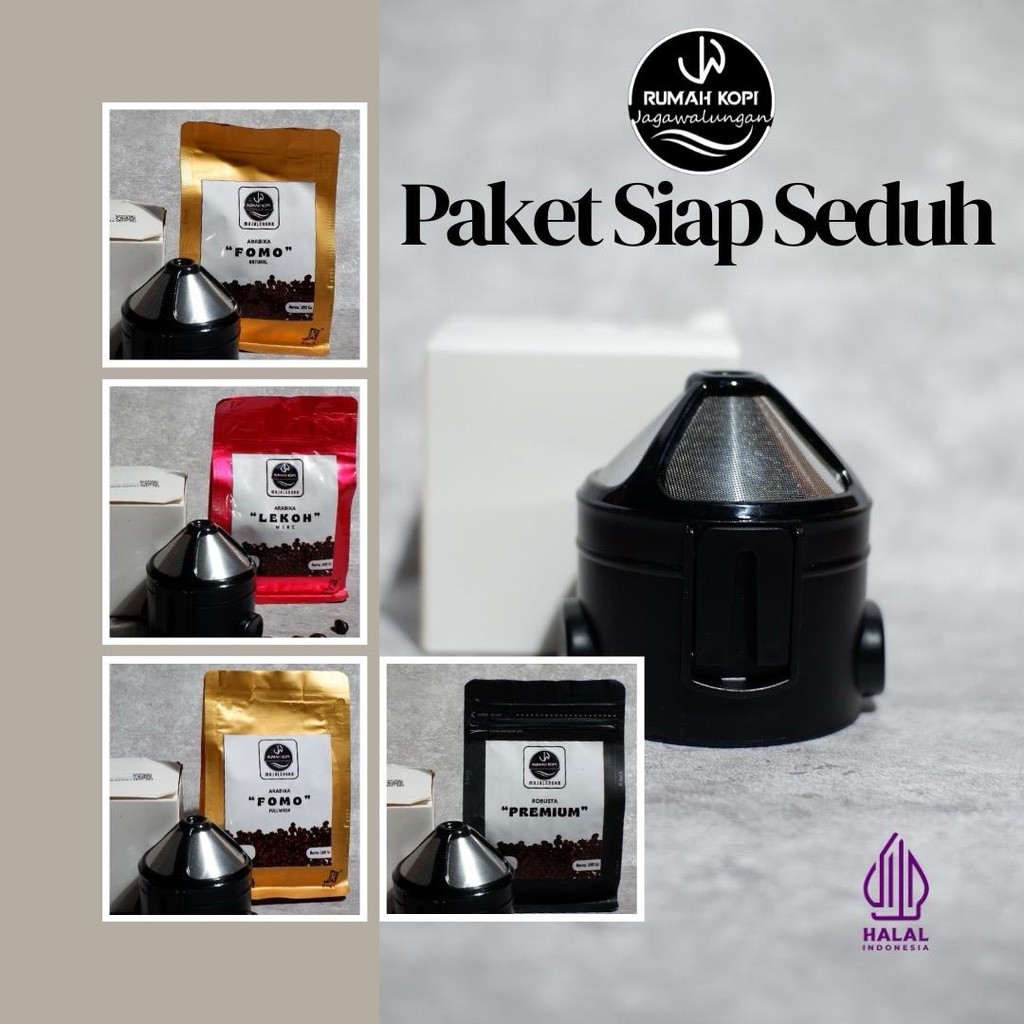 

Paket Hemat JGW Coffee + Cone Coffee Dripper