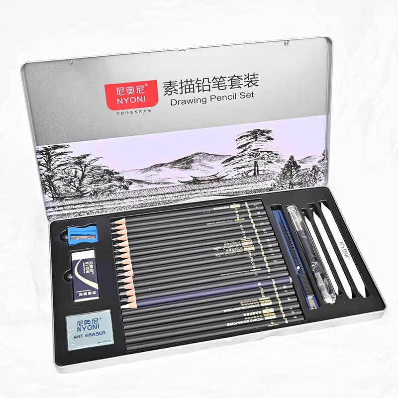 

Set Pensil Warna Profesional Paket Alat Seni Lukis Lengkap dengan Pensil Karbon Pensil RB9