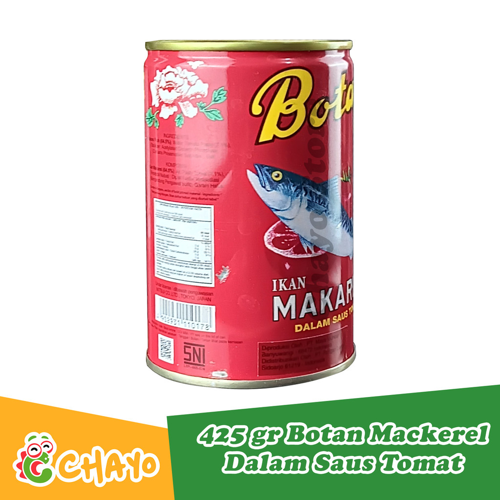 

QH Botan A1 Mackerel in Tomato Sauce 425 gr Ikan Sardin Kaleng Botan Saus Tomat Ikan Kalengan