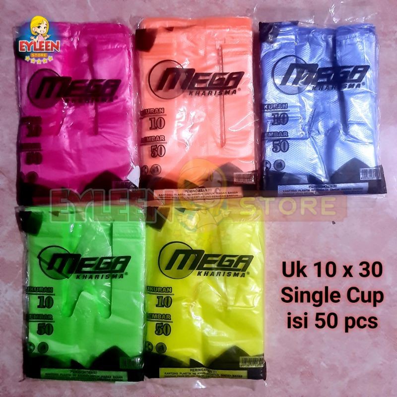 Kantong Plastik Single Cup | Kantong Kresek Gelas Take Away 1 Cup