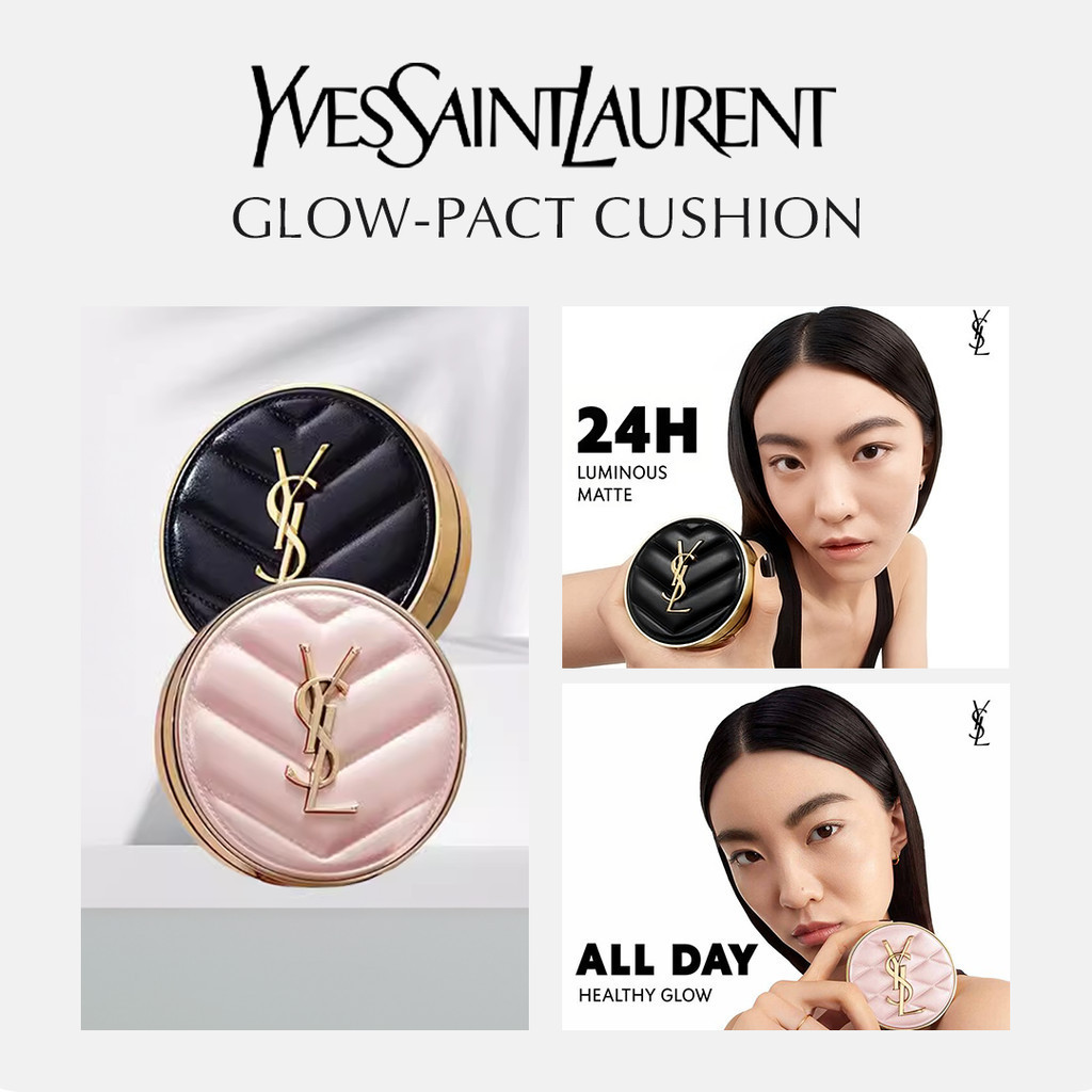 【100% Original】YSL Cushion Le Cushion Encre De Peau YSL Luminous Matte Cushion Foundation SPF PA++ L