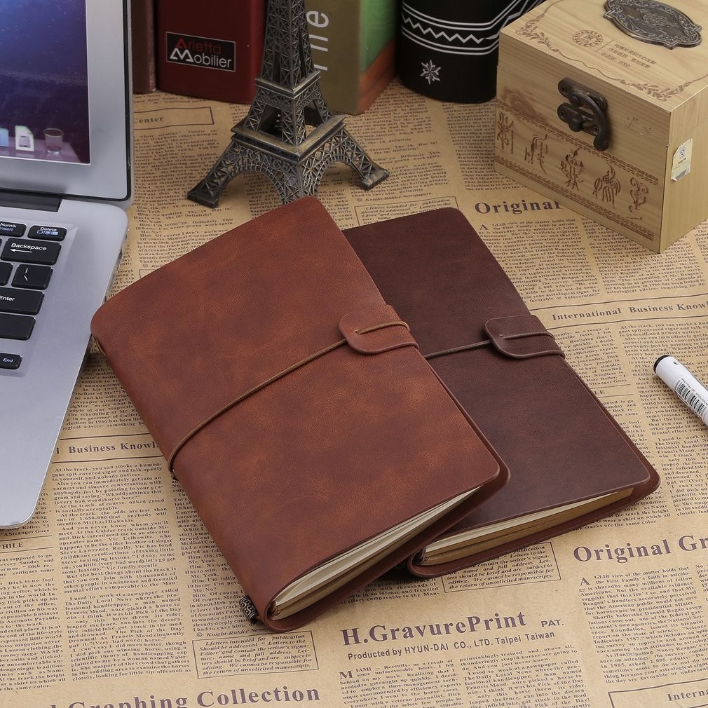 

Hot Sale New 100% Genuine Leather Notebook Handmade Vintage Cowhide Diary Journal Sketchbook Planner TN travel DIY Birthday Gift