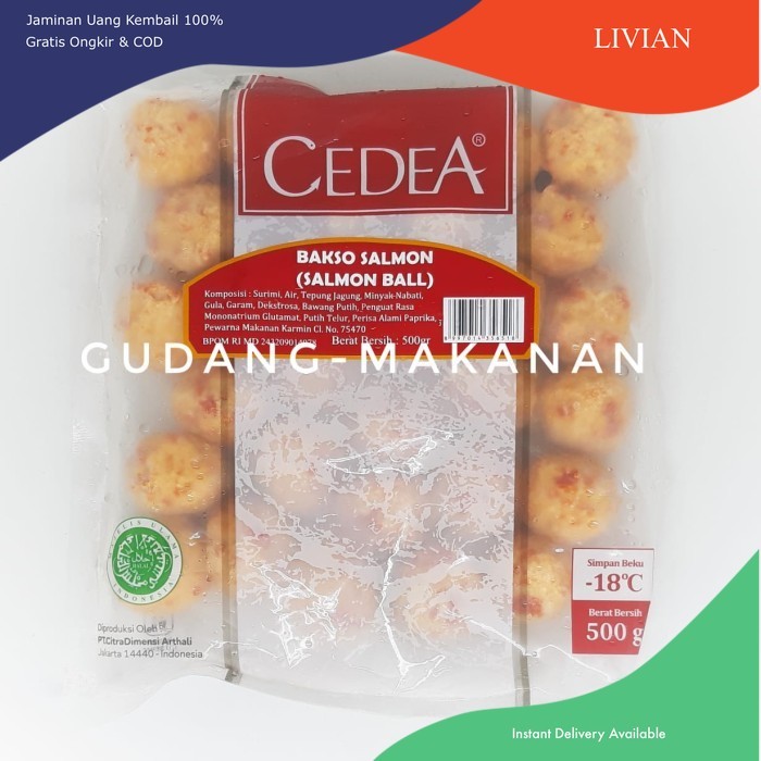 

lv Cedea Bakso Salmon 500gr - Standard