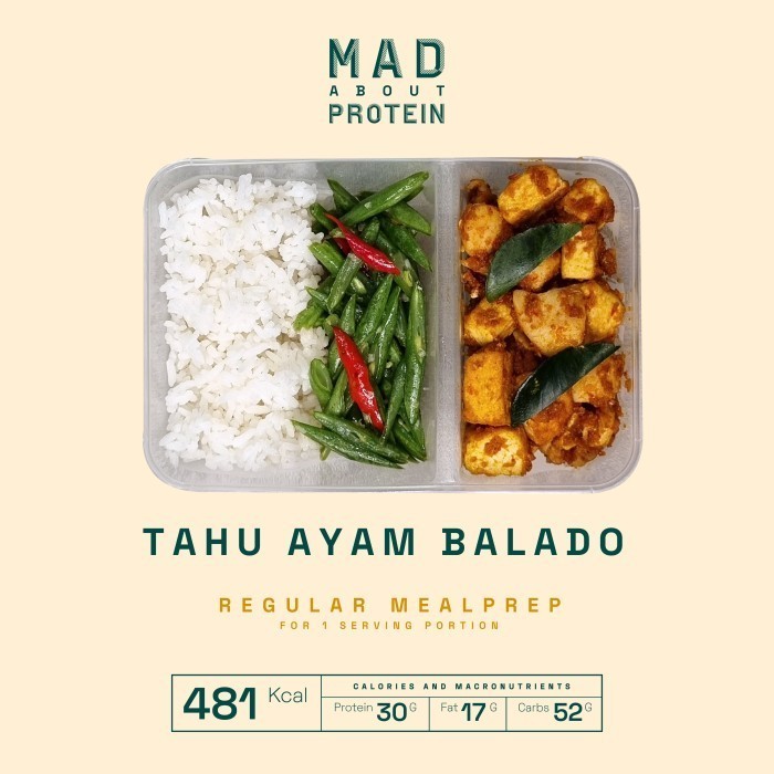 

Tahu Ayam Balado - MAD ABOUT PROTEIN Frozen Mealprep