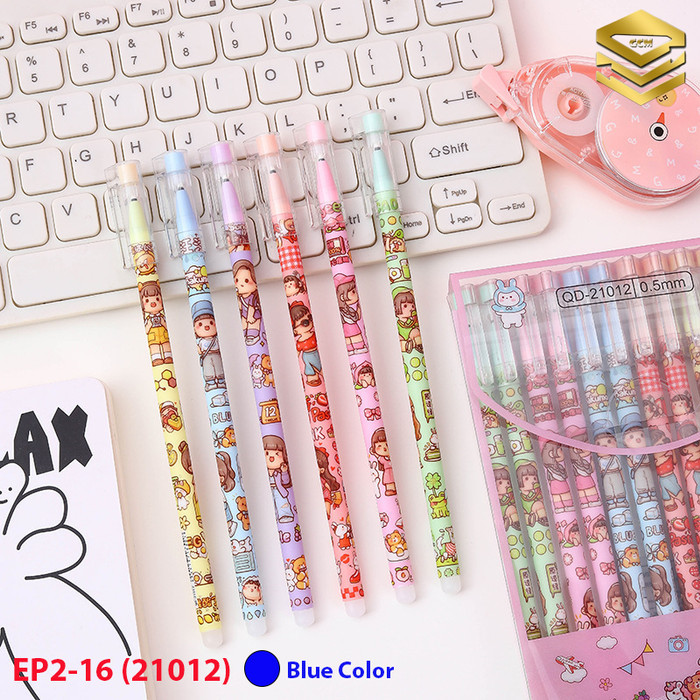 

[Terbaru] Eraseable Pen (2) - Pulpen Bisa Dihapus tinta warna Hitam dan Biru - EP02-16(21012B)