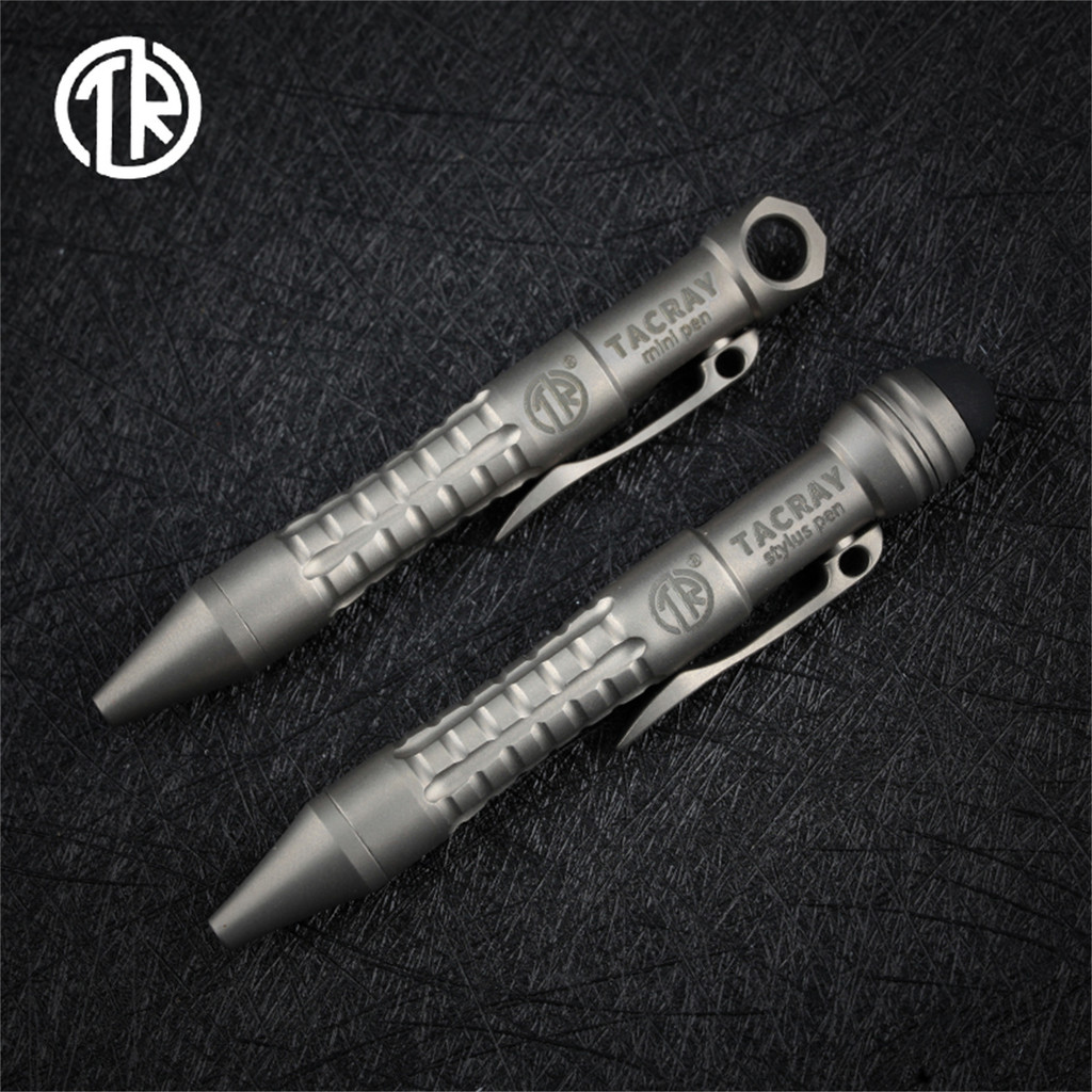 

TACRAY Titanium Mini Tactical Pen Stylus EDC Ballpoint Pen Office Stationery