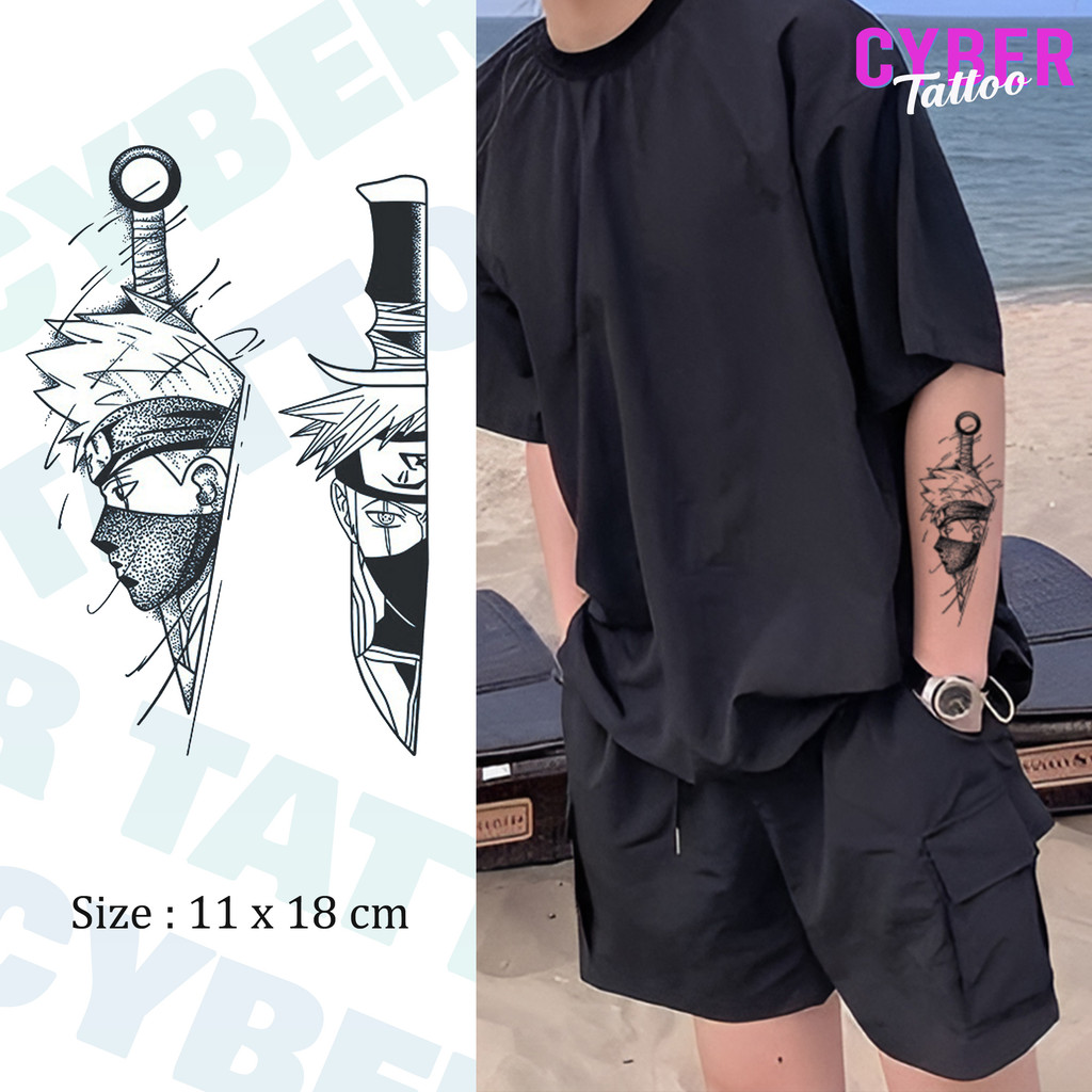 Cyber Tato Stiker Tahan Air Tato Temporary Tahan lama 15 hari tato palsu Tato Temporer Semi Permanen