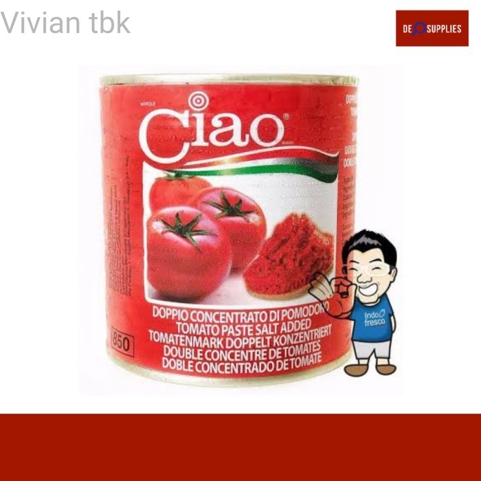 

vv Ciao Tomato Paste 28/30 800gram Pasta Tomat Italy - 800gr