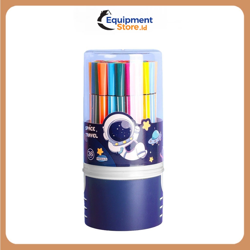 

Spidol Warna Warni 1 Set Hexagonal Watercolor Marker Pen 12/24 Warna