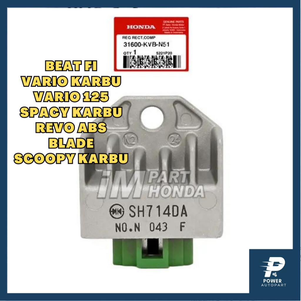 ( GARANSI ) ORI Kiprok Asli Vario 110 Karbu Beat Karbu, Spacy Karbu, Scoopy Karbu, Revo Absolute, Bl