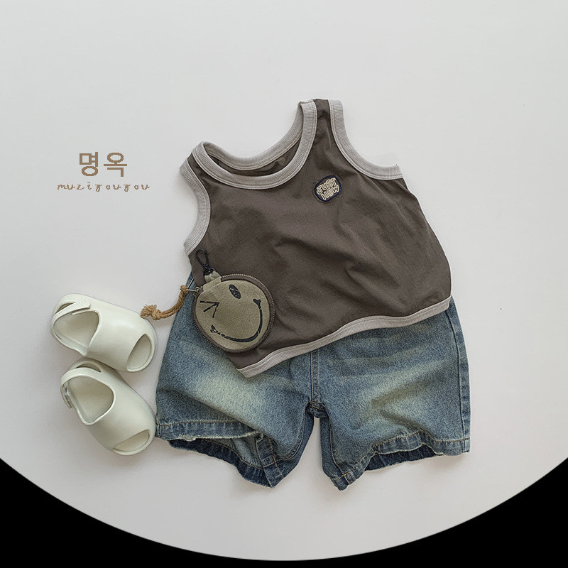 [ Babababyhouse ]Celana Pendek Denim Anak Laki Laki Boswell Pants