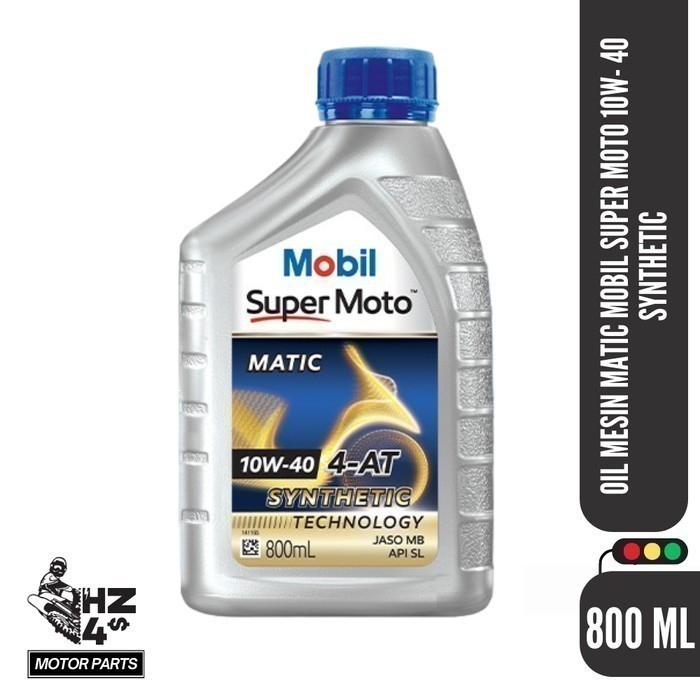 Mobil Super MotoTM 10W-40 800 ML Oli Mesin Motor Matic Suzuki Original