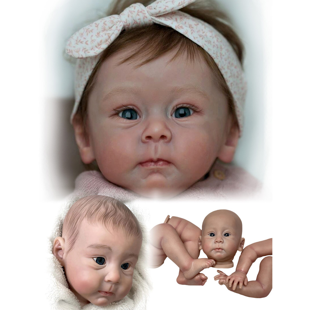 

55CM Huxley Reborn Kits Realistic Painted Blank Vinyl Doll Kit Unfinished Unassembled Doll Parts Bebê Reborn Kукла