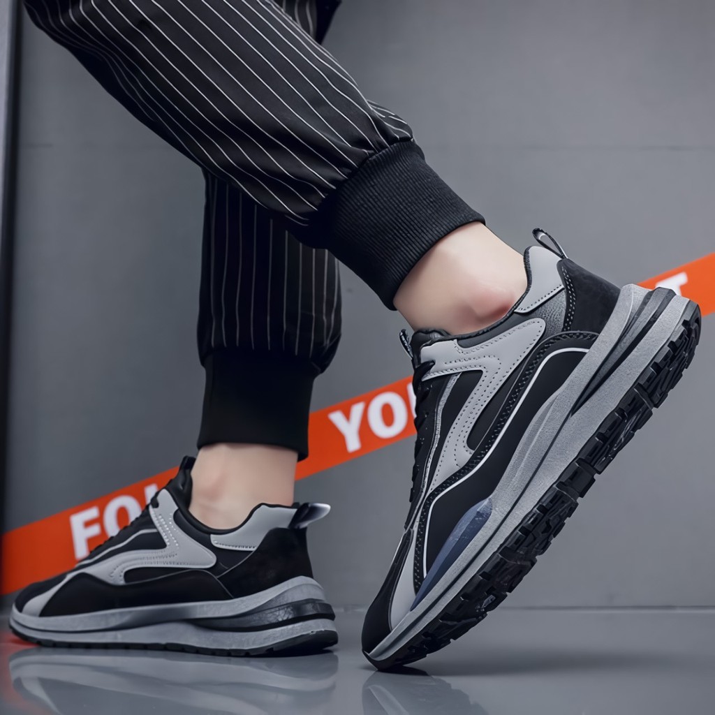 PLK Sepatu Sneakers Pria Original Sepatu Lari Olahraga Sepatu Kuliah Kerja Pria LV0674