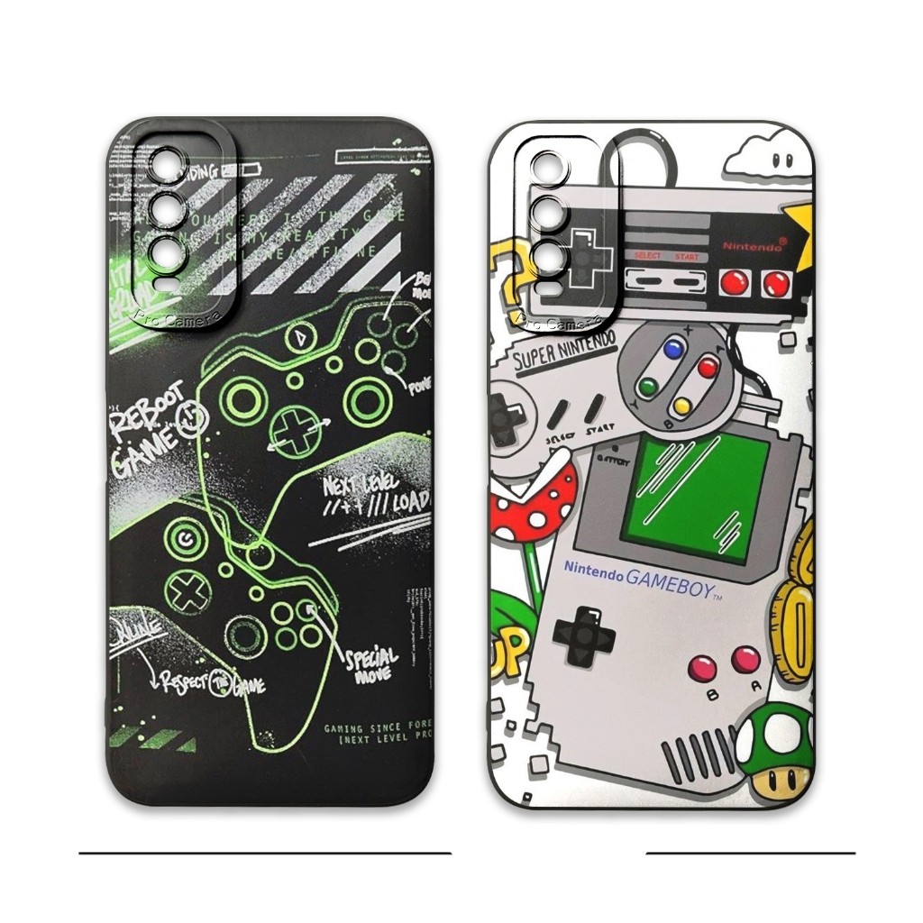 Casing Softcase Vivo Y20 Y20s Y12s Motif Gaming -  Case Silikon Tpu Gambar Gamers - Dengan Pelindung