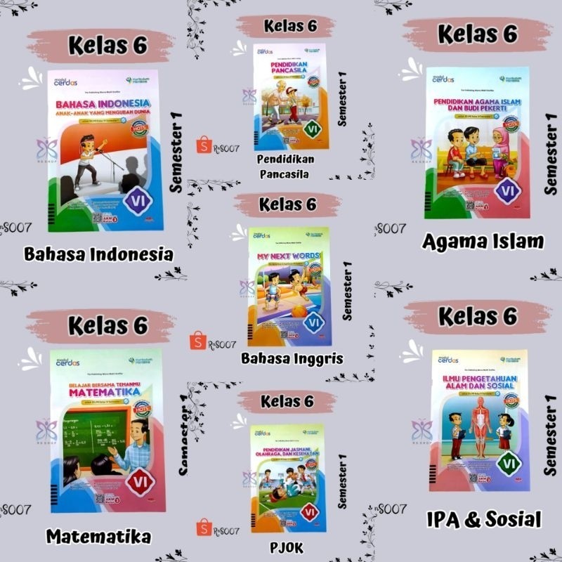 

Buku LKS Kurikulum Merdeka SD Kelas 6 Semester 1 "CERDAS" Penerbit WMG