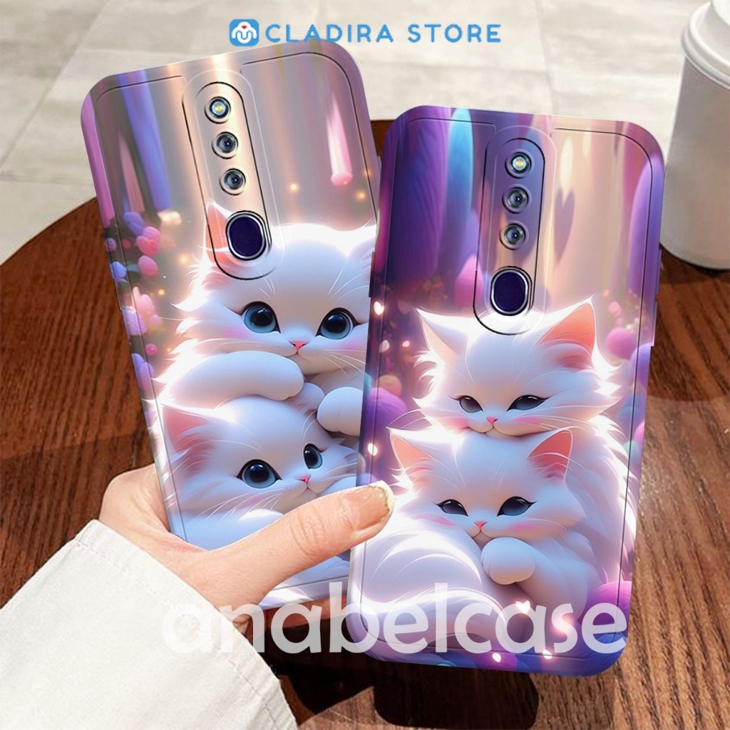 Softcase OPPO F11/F11 PRO/ F5 / F7 / F9 Casing Softcase Kesing Lucu Cesing Phone Soft Casing Kucing 