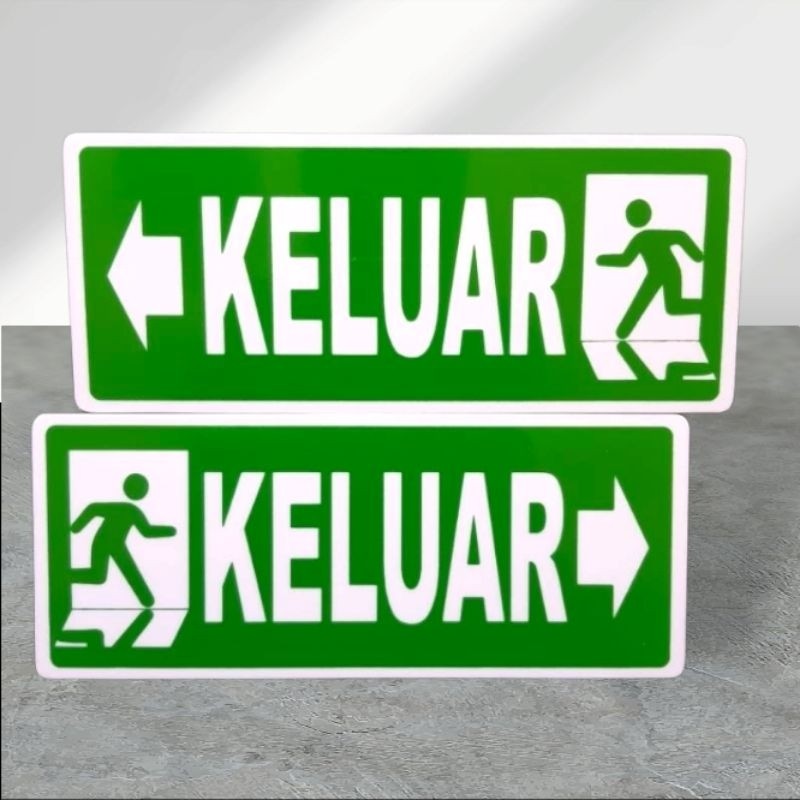

Akrilik sign petunjuk arah KELUAR kiri/kanan (harga satuan)