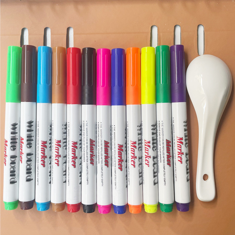 

Magical Water Painting Pen Colorful Mark Pen Markers Floating Ink Pen Doodle Water Pens Children Montessori Early Education Toys