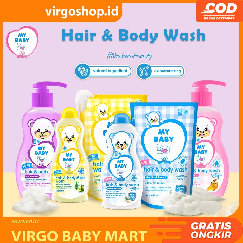 My Baby Hair & Body Wash All Varian Sabun Sampo Bayi Sabun  Mandi Cair Bayi