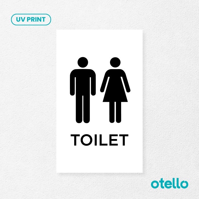 

Signage Toilet Pria Wanita Ikon Sign Board Akrilik Portrait Tempel - Dasar Hitam, 12 x 20 cm