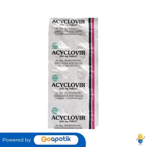 Acyclovir Indofarma 200 Mg Strip 10 Tablet