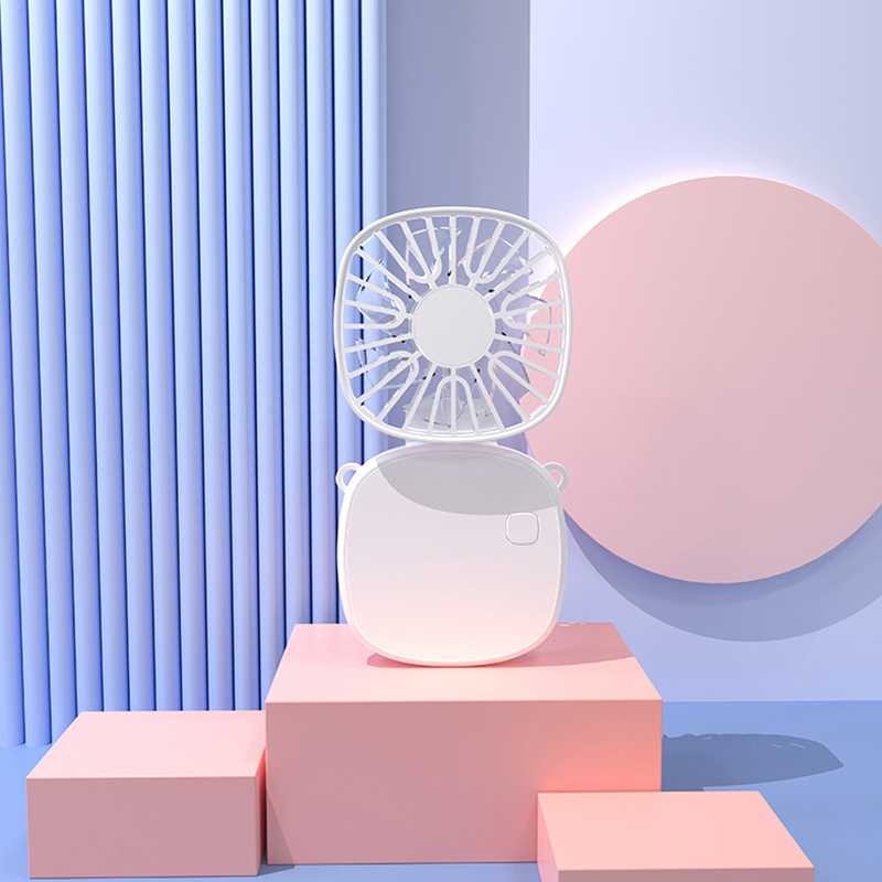 Herectw Kipas Angin Portable Hanging Neck Foldable 3 Speed 400mAh - J-400 -MJM