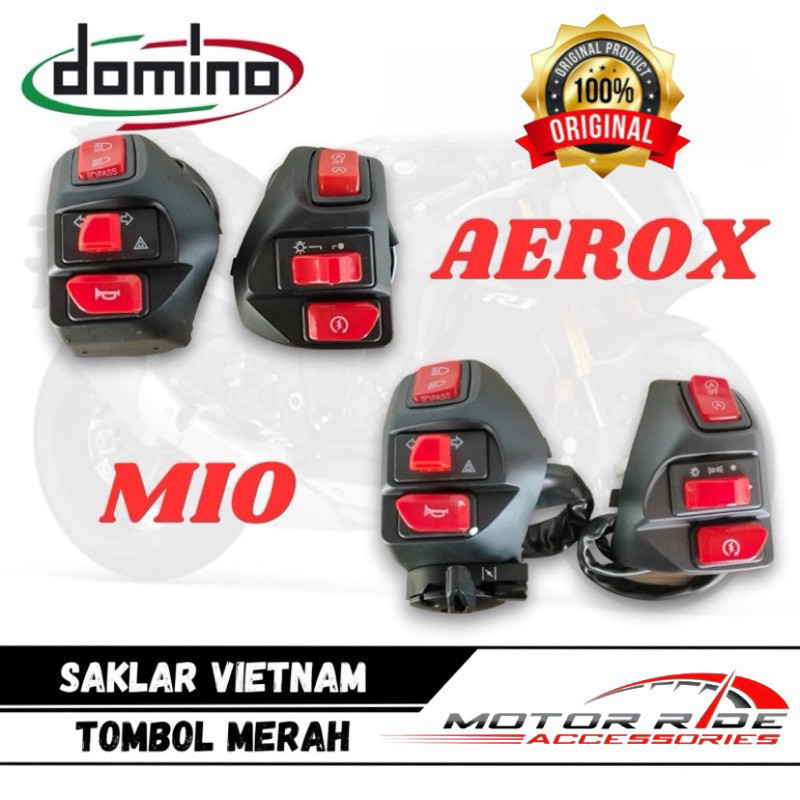 CoD-Saklar Set Pnp Mio Aerox Kiri Kanan Domino Vietnam Komplit Engine Plus Hazard Saklar Aerox New A