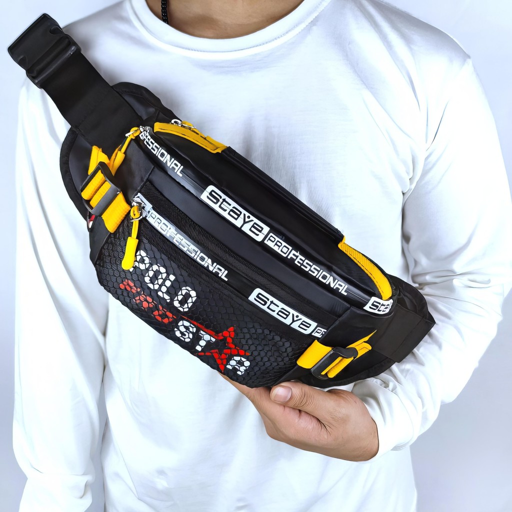 Waistbag Sport Star One Polo Prostar Slingbag Sporty Tas Selempang Pinggang Pria