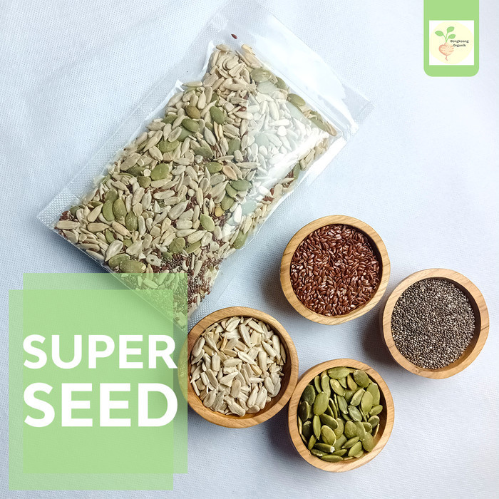 

Super Seed 1Kg Pumpkin Seed, Flaxseed, Sunflower Seed, Chia Seed