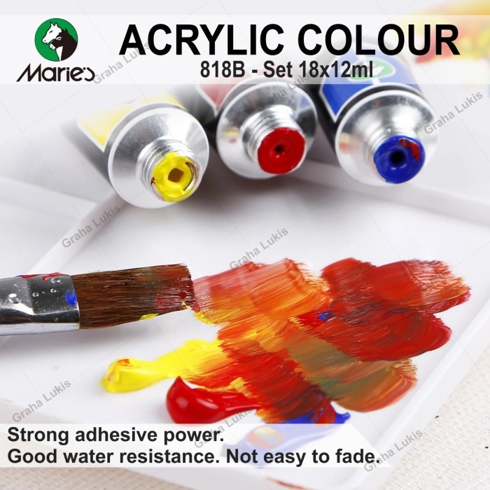 

Cat Akrilik Maries Acrylic Colour set 18