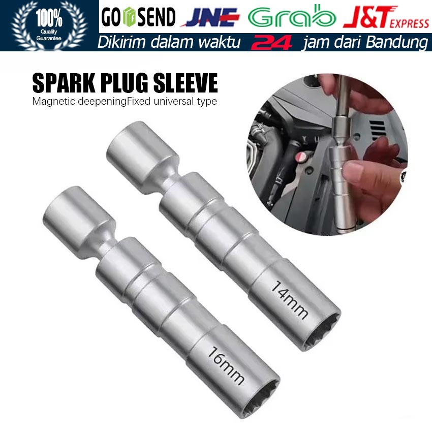 Kunci Busi Fleksibel 14/16 Mm Kunci Sok Busi Flexibel / 14mm/16mm Alat Pelepas Socket Busi Kunci Pas