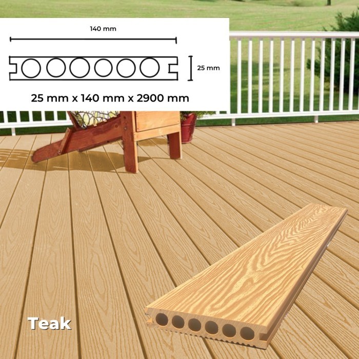 WPC DECKING , WPC LANTAI, WPC FLOORING - Teak