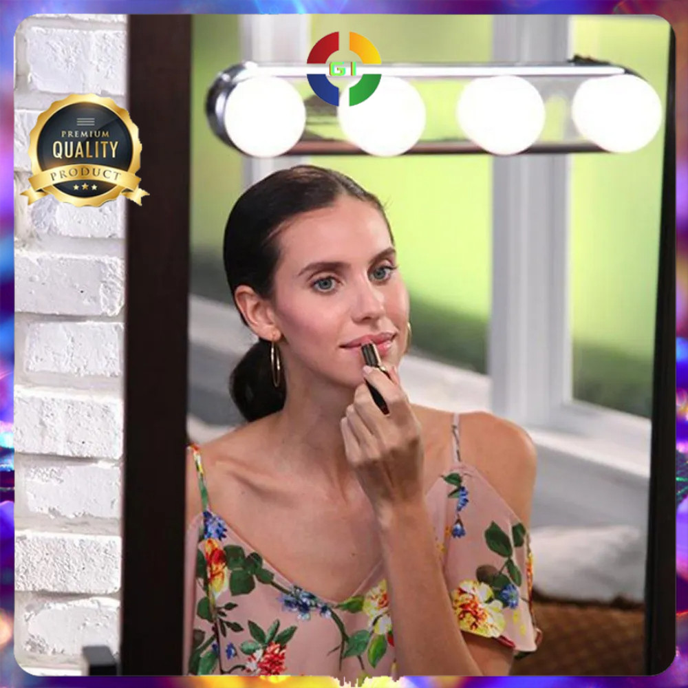 (GI) Lampu Meja Rias Make Up Kaca Cermin Tempel