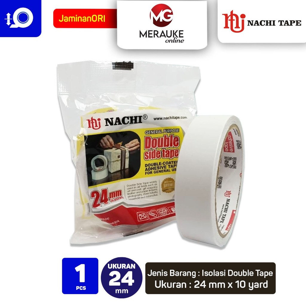 

Nachi Double Side Tape 24 mm x 10 Yard
