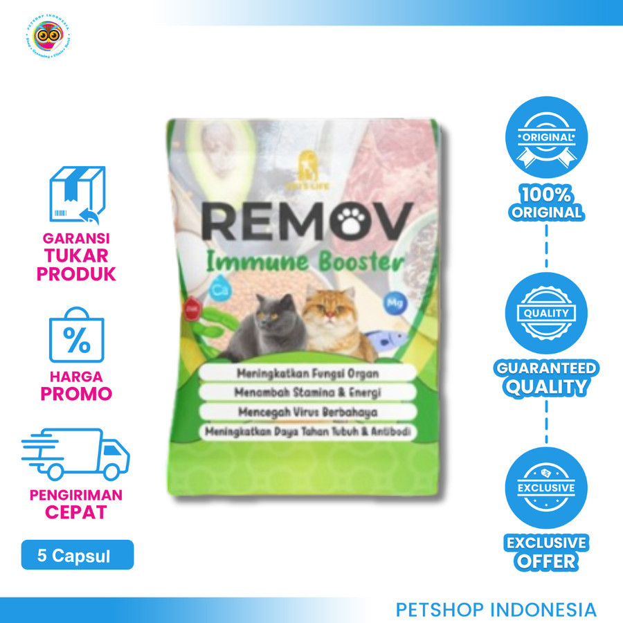 Remov Vitamin Immune Booster Sachet - Vitamin Kucing