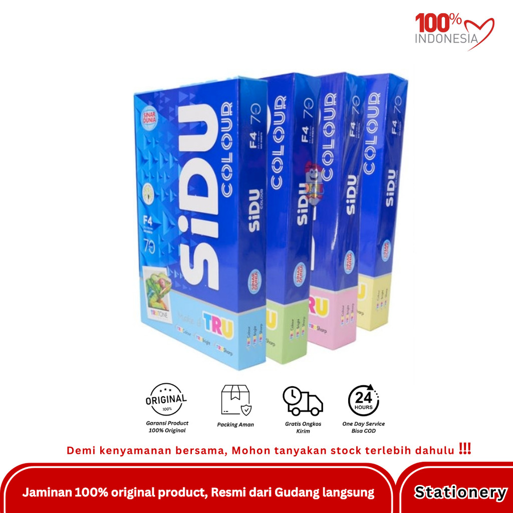 

SIDU HVS F4/70GSM WARNA RIM