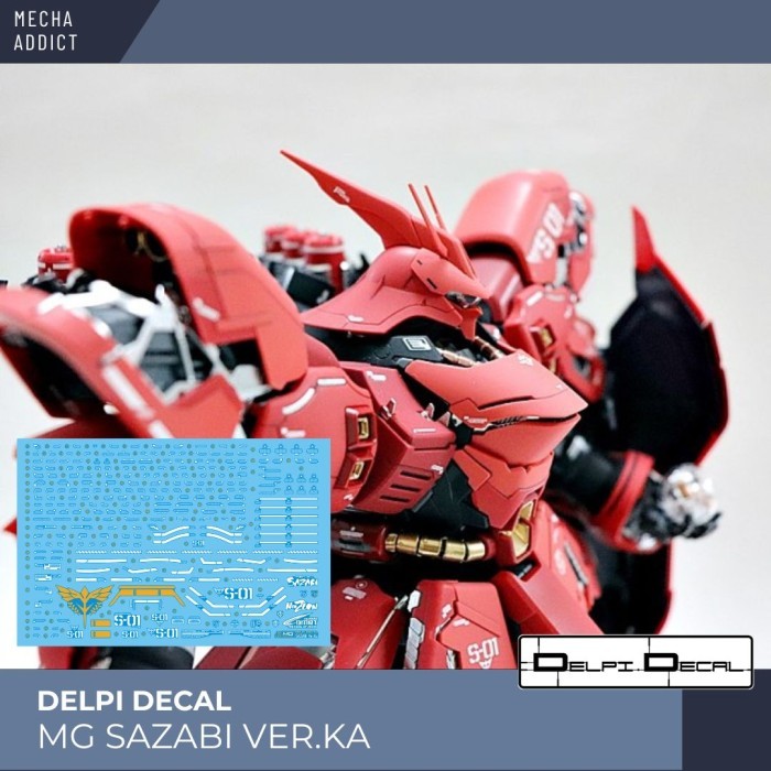 Water Slide Decal MG SAZABI VER.KA by DELPI