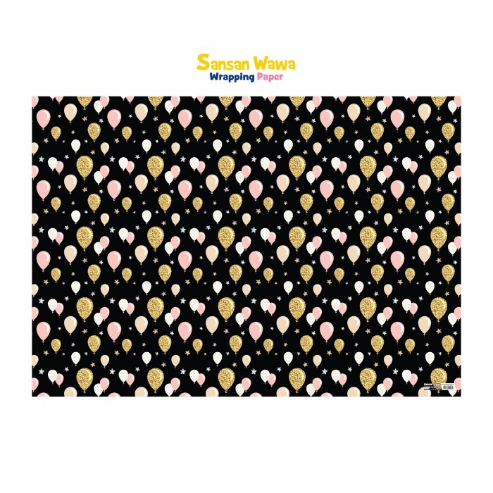 

Kertas Kado Sansan Wawa Jumbo - motif Birthday isi 5 pcs per motif - 567
