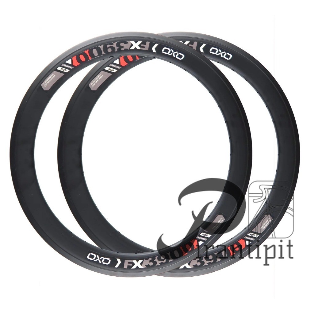 1pc Rims Velg Rim 20 murni Oxo FX2900 36H Double Wall Disc Brake Sepeda Lipat Minion 20 / rims velk 