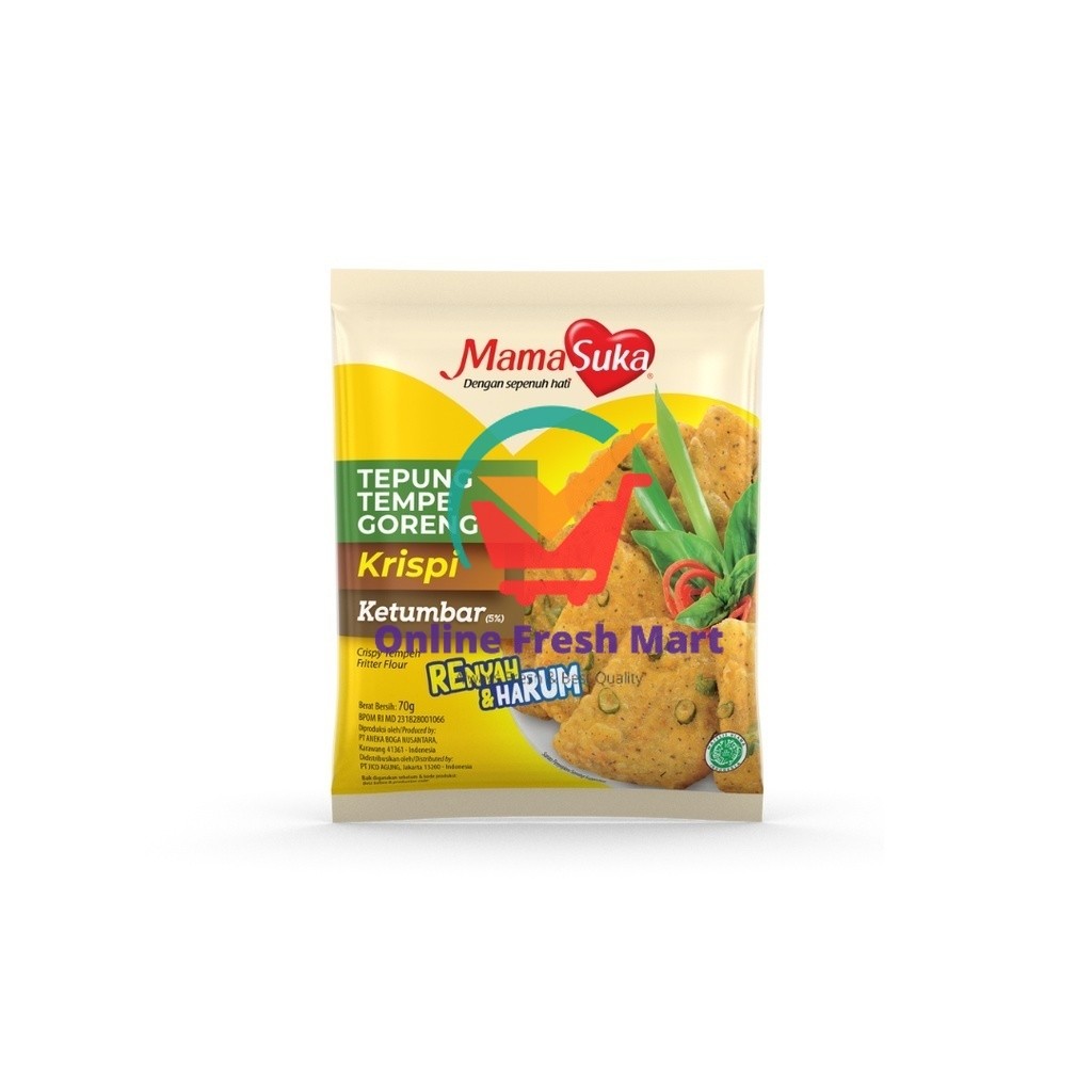 

Mamasuka Tepung Tempe Goreng Krispi Ketumbar 70g - Online Fresh Mart