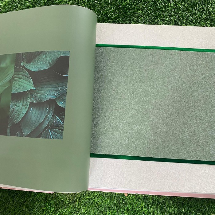 wallpaper dinding polos premium putih cream abu hijau 0,53x10meter