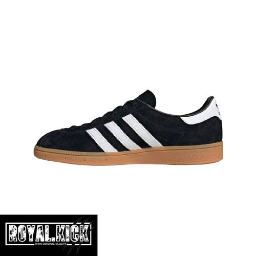 Sepatu   Adidas Munchen Black Gum 100% Original