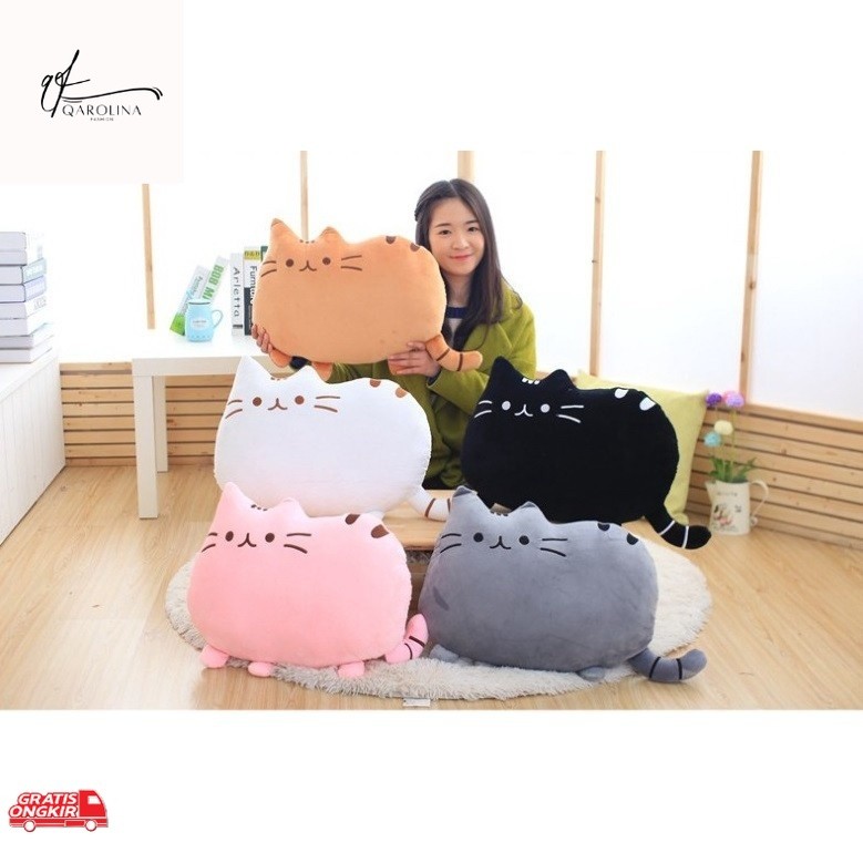Bantal Lucu / Bantal Kucing Pusheen Ukuran XL Besar Soft Halus Boneka Bantal Kucing Pusheen