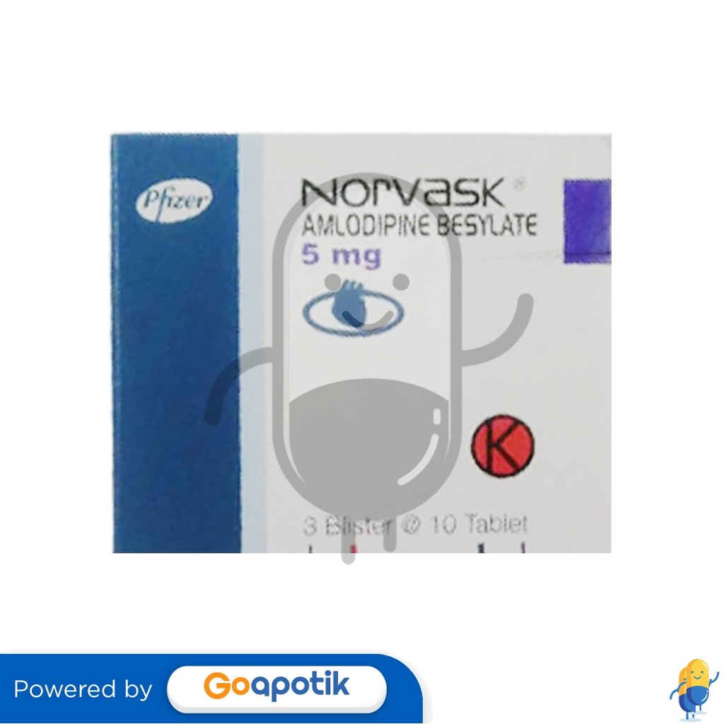 Norvask 5 Mg Box 30 Tablet