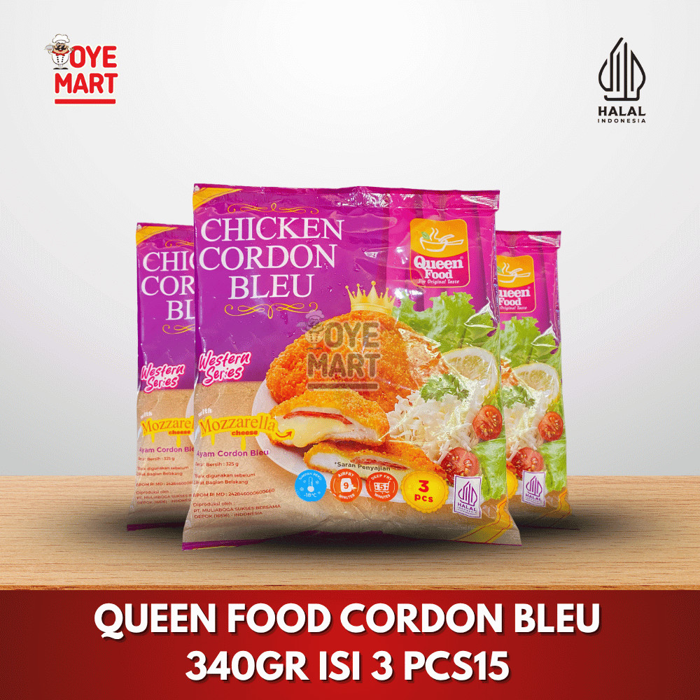 

QUEEN FOOD CORDON BLEU 340GR ISI 3 / FROZEN FOOD