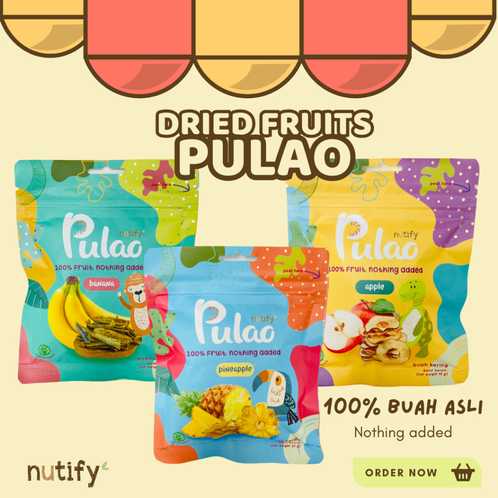 

Nutify Pulao Dried Fruits 100% buah, no added sugar