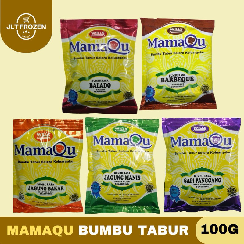 

Mamaqu Bumbu Tabur / Seasoning rasa Jagung Bakar / BBQ / Balado / Pedas Manis / Sapi Panggang - 100g / 1 PCS