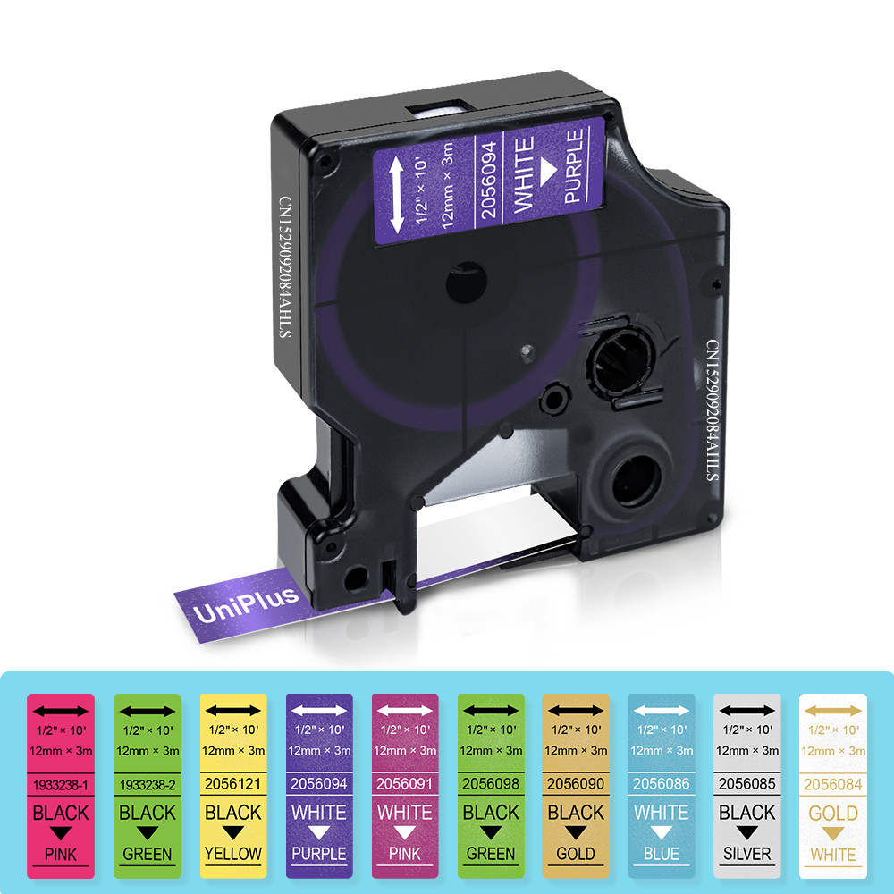 

12mm Label Tape Compatible Dymo D1 Tape Glitter Shinny Adhesive Sticker Label for Dymo LabelManager Dymo LM160 LM360D Label Make